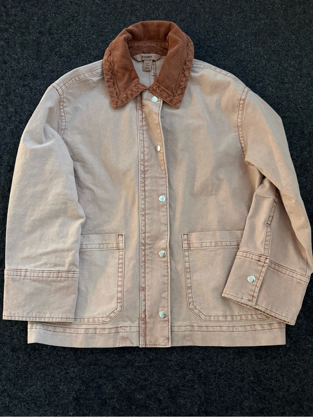 Old Navy Canvas Barn Jacket in Antique Rose